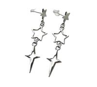 ZFHTJEKNCS Punk Pentagram earrings, Gothic, stars, starlight, hippie accessories, rock, celestial, Y2k, Ear studs For Women Girls