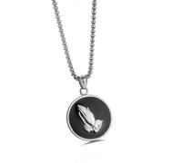 ZFHTJEKNCS stainless steel necklace, no fading cross-border e-commerce stainless steel pendant, palm