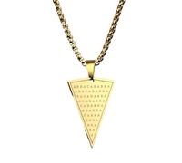 ZFHTJEKNCS Stainless Steel Pendant Cabalistic Magic Occult Esoteric Amulet Necklace for Men Women