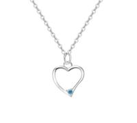 ZFHTJEKNCS Sterling Heart Necklace Light Luxury Beating Heart Princess Noblewoman Collarbone Chain Versatile Neck Chain