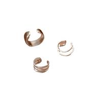 ZFHTJEKNCS style versatile earrings for women without pierced ears, bone clip earrings with a trendy, internet-famous, cold and indifferent style, Hong Kong style temperament earrings.