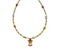 ZFHTJEKNCS Summer Acrylic Apple Necklace Stylish Trendy Women's Fashion Jewelry Accessory