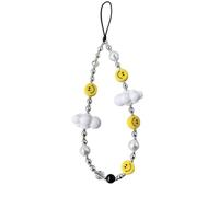 ZFHTJEKNCS Thai drama love to fill in the blanks same style chain white cloud smiley beads hanging rope cute