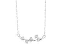 ZFHTJEKNCS Three Lives Have Ginkgo Necklace, Korean Style, Little Fresh Ginkgo Temperament, Ginkgo Collarbone Chain, Gift for Girlfriend