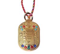 ZFHTJEKNCS Tibetan Nepalese Ten Directions Free-Spirited Hollow Pendant Box Openable Gauw Box Necklace Amulet Couple Safety Hanging Charm