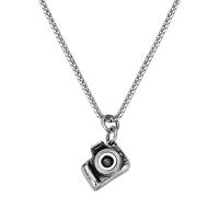 ZFHTJEKNCS Trendy Hip Hop Personalized Titanium Steel Necklace for Men, Solid Projected Pendant for Men's Trendy Sweater Chain