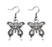 ZFHTJEKNCS Vintage Drop Earrings Fashion Handmade Simple Design 2 Colors Butterfly Dancing Butterfly Flying Butterfly Pendant Earrings