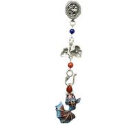 ZFHTJEKNCS Vintage Exquisite national style New In Blue Carp long Drop brooches for women Accessories Buckle Pendant Hanfu