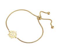 ZFHTJEKNCS Vintage Pentagram Bracelet Sun Supernatural Pentacle Charm Bracelet Wiccan Couple Stainless Steel Gift
