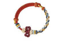 ZFHTJEKNCS Wins The First Prize in One Fell Swoop Wenchang Knot Ashore Bracelet Hand-woven Bracelet Can Wear Bead To Be No. 1 Red Rope Test