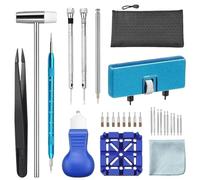 ZFIHAV 29Pcs Watch Repair Tool Set Watch Opener Repair Tool Kit Clock Pry Knife Screwdriver Pin Hammer Set for Professional Watchmaker