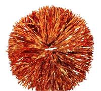 ZFIHAV 4pcs Cheerleading Pom Poms Performance Ring Handle, School Dance for Matches