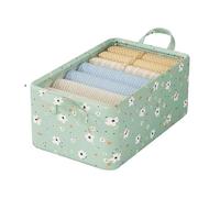 ZFIHAV Folding Storage Box 8pcs Broken Flower Oxford Fabric Folding Clothing Storage Box Foldable Toys Organizer With Lid Storage Basket Finishing Box(Lidless)