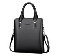 ZFIHAV Men'S Briefcase Genuine Leather Business Men's Briefcase Male Shoulder Bag Men Messenger Tote Computer Bags For Work Office(Black B)