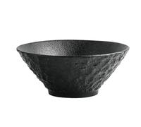ZFIHAV Salad Bowls Solid Color Stone Patterned Ceramic Bowl Pasta Thick Soup Salad Bowls Dessert Restaurant Specialty Tableware(22.6 * 8.8cm)