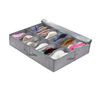 ZFIHAV Under Bed Shoe Storage Box Under Bed Shoe Storage BoxMulti-purpose Thick Foldable Under-bed Shoes Organizer Household Supplies(Grey)