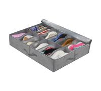 ZFIHAV Under Bed Shoe Storage Box Under Bed Shoe Storage BoxMulti-purpose Thick Foldable Under-bed Shoes Organizer Household Supplies(DARK GRAY)
