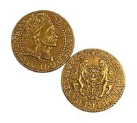 ZFJHALOEP Commemorative Coin 1584 Polish-Lithuanian Commonwealth Dukat Gdanski - Stefan Batory Gold Plated Copy Coin