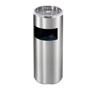 ZFLHIOR Outdoor Bin Commercial Trash Can Dustbin Garbage Can Round Trash Can With Ashtray Floor Standing Garbage Bin Elevator Entrance Hotel Garbage Bin Waste Bin