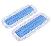 Zflow Microfiber Dust Mop Pads 2-Pack 46+cm Premium Commercial Grade Washable Pads