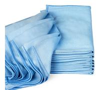 Zflow Microfiber Glass Cleaning Cloths - 8 Pack (40 X 40cm) - Streak Free - Lint Free - Quickly Clean Windows, Windshields, Mirrors, and Stainless Steel