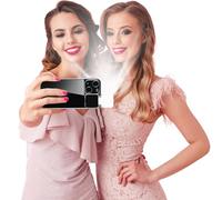 ZFMF Selfie Light for iPhone 15 Case with LED Built-in Light-Up Fill Light Rechargeable for TIK Tok/Stream/Makeup/Live/Video- Selfie (2 Models, 3 Level Brightness)
