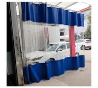Zfmnoyev Industrial Vinyl Panels Waterproof Curtains with Eyelets, Heavy-Duty Waterproof Car Wash Partition Curtain, Garage Divider Curtains, for Gazebo Pergola Patio(2.8x4m/9.2x13.1ft)