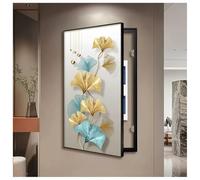 Zfmnoyev Modern Decorative Fuse Breaker Box Cover Art, Wall Mounted Electrical Panel Cover, Hidden Circuit Breaker Panel Fuse Box Cover Cabinet with Aluminum Alloy Frame(G,70x90cm/27.6x35.4in)