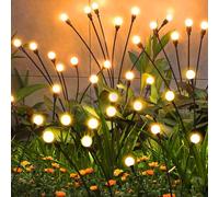 ZFNN Solar Garden Lights Outdoor, 4 Pack Firefly Swaying Lights, Waterproof Garden Decor for Yard Patio Pathway Lawn, Gardening Gifts for Women Christmas Decoration