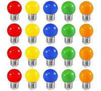 ZFQ 2W E27 G45 Led Bulb, Waterproof Fairy String Light Bulb, Indoor and Outdoor Starry Lights Bulb for Christmas Halloween Wedding Party Decoration, AC 220-240V, 20 Packs