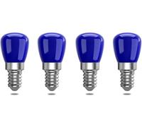 ZFQ E14 Coloured LED Light Bulbs, E14 Blue Decorative LED Bulb, 25 W Bulb Replacement, Decoration for Christmas, Halloween, Party, Gathering, Bar, Ambient Lighting, Pack of 4