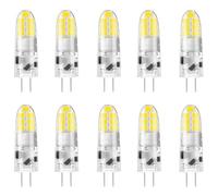 ZFQ G4 Led Bulbs 3W, AC/DC 12V, 3 Watt, 300 Lumen, Cool White 6000K, 360° Beam Angle, 30W Equivalent, G4 Halogen/Xenon/Incandescent Replacement Bulb, Not-Dimmable, 10 Pack