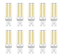 ZFQ G9 LED Bulb, Cool White 10W, G9 LED Light Bulbs 6000K, Equivalent 100W Halogen, Energy Saving Bulb, 1000LM, 360° Beam Angle, AC 220V-240V, No Flicker, Non-Dimmable, 10-Pack