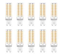 ZFQ G9 LED Bulb, Warm White 10W, G9 LED Light Bulbs 3000K, Equivalent 100W Halogen, Energy Saving Bulb, 1000LM, 360° Beam Angle, AC 220V-240V, No Flicker, Non-Dimmable, 10-Pack