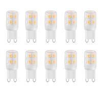 ZFQ G9 LED Bulb, Warm White 2W, G9 LED Light Bulbs 3000K, Equivalent 20W Halogen, Energy Saving Bulb, 200LM, 360° Beam Angle, AC 220V-240V, No Flicker, Non-Dimmable, 10-Pack