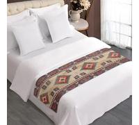 ZFRXIGN Aztec Bed Runners Medium Bed Runners & Scarves Western Long Table Runner Bedding Set for Home Hotel Guesthouse Southwestern Bed Scarf Tribal Navajo