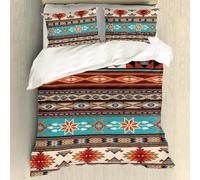 ZFRXIGN Southwester Bedding Sets for Women Men Duvet Cover Native American Indian Style Comforter Quilt Covers Twin 1 Duvet Cover 2 Pillowcases (King, Tribal Aztec)
