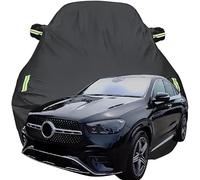 ZFSMHLH Car Cover for 2024 Mercedes-Benz GLE Coupe 450d, Out Door Full Car Covers Waterproof Breathable Large Rain Snow UV Dust Protection, Car Accessories,Black-Plus-Cotton