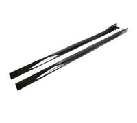 ZFSMHLH Car Side Skirts Extension for Mercedes-Benz C-class (W204) 2007 2008 2009 2010 2011, Car Running Boards Side Steps Splitter Winglet Side Wing Bumper Lip, Cars Protection,Black