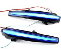 ZFTAP Dynamic Turn Signal Light for Mercedes Benz CES GLC Für W205 X253 W213 W222 V-Klasse W447, Easy To Install Car Rearview Mirror Indicator Turn Signal Light Replacement Parts,A/Blue yellow