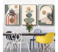 ZFTCN Modern Wall Poster Set, Natural Landscape Cat Tail Poster, Abstract Botanical Poster, Bohemian Decorative Poster Set, Frameless (3 Pieces - 40 x 60 cm, Poster 6)
