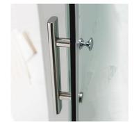 ZFUCMAYL Shower Room Push-Pull Door Handle,21.25" Stainless Steel Bathroom Handle/Handle Parts Replacement,Sliding Door Handle for Barn Glass and Shower Doors(Size:Hole Distance -350mm)