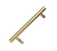 ZFUCMAYL Shower Room Push-Pull Door Handle,Double Sided Glass Shed Door Handle/Replacement Pull Handle,Doors Interior/Exterior for Glass and Shower Doors(Color:Gold,Size:Hole Distance -440mm)
