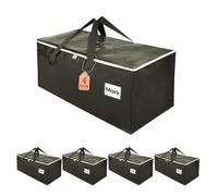 ZFWDSY Moving Boxes 4 Pack,93 Liters Clothes Storage Large Moving Bags with Handles Moving Totes for College Dorm or Christmas Decorations