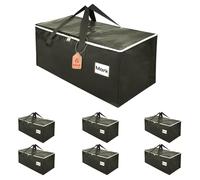 ZFWDSY Moving Boxes 6 Pack,93 Liters Clothes Storage Large Moving Bags with Handles Moving Totes for College Dorm or Christmas Decorations