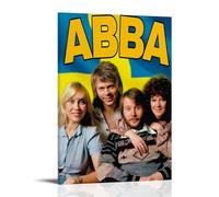 ZFXYSCFC ABBA Popular Singers And Famous Musicians Canvas Poster Wall Art Decorative Painting Bedroom Painting Posters24x36inch(60x90cm) Frame-style