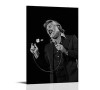 ZFXYSCFC Kenny Rogers Popular Singers And Famous Musicians Canvas Poster Wall Art Decorative Painting Bedroom Painting Posters12x18inch(30x45cm) Frame-style