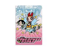 ZFXYSCFC The Powerpuff Girls Classic Anime Series Canvas Poster Wall Art Decorative Painting Bedroom Painting Posters08x12inch(20x30cm) Unframe-style
