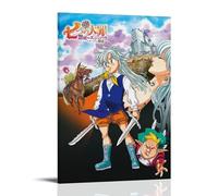 ZFXYSCFC The Seven Deadly Sins Grudge of Edinburgh Classic Anime Series Canvas Poster Wall Art Decorative Painting Bedroom Painting Posters08x12inch(20x30cm) Frame-style