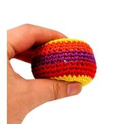 Zfyauhm Knitted Footbags - Interactive Handmade Juggling Balls - Juggling Balls for Beginner - for Boys Girls Child Teens Family Parks Garden Lawn Party Beaches Backyards